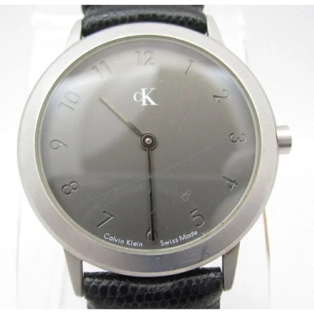 Women Calvin Klein Swiss Quartz‎ WR Analog 36mm Dial Causal Round Watch (G222)